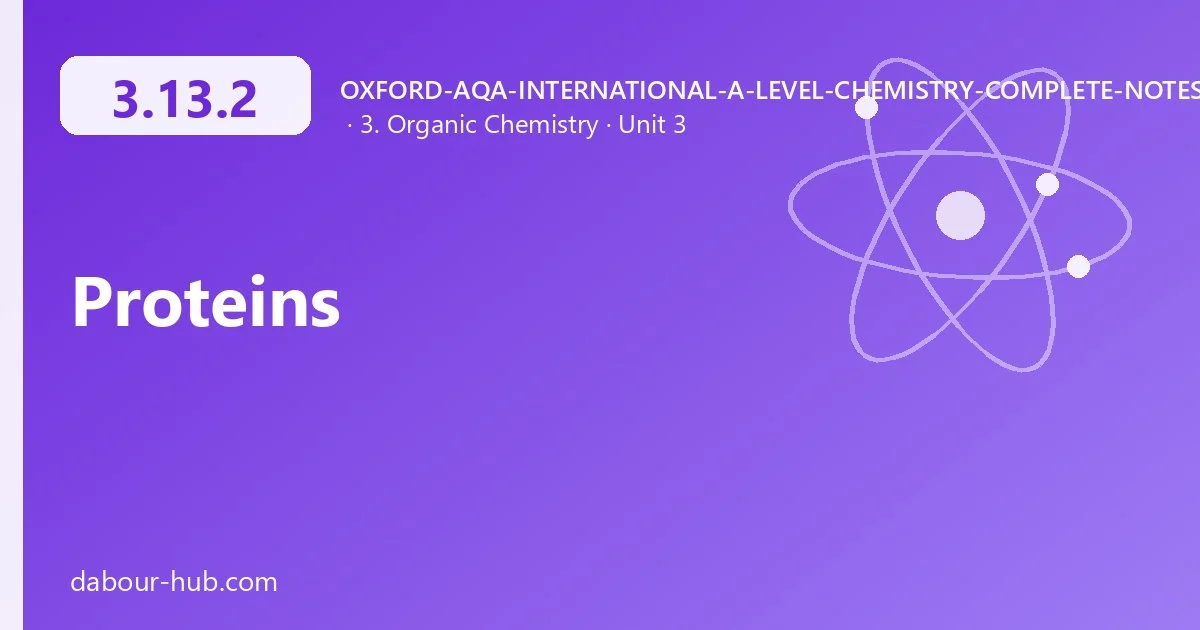 3.13.2 Proteins
