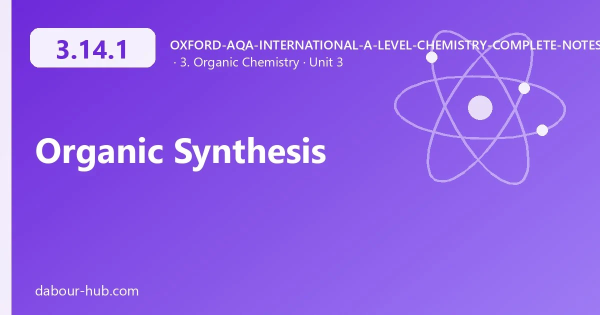 3.14.1 Organic Synthesis
