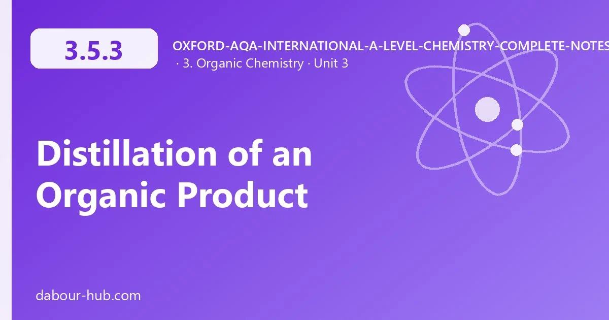 3.5.3 Distillation of an Organic Product