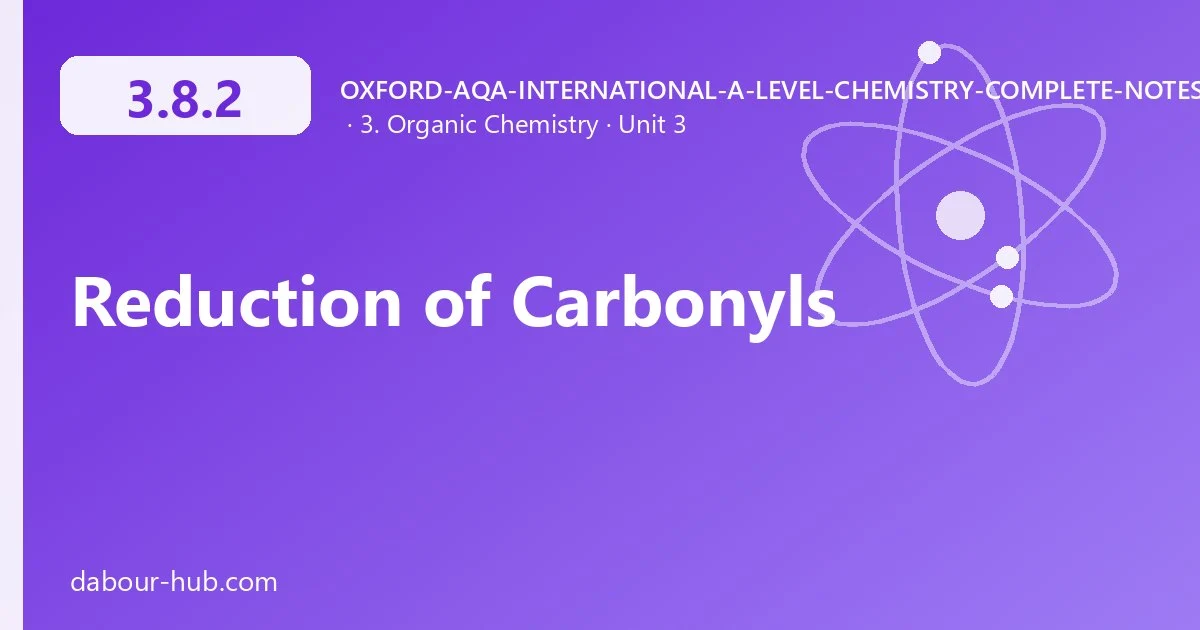 3.8.2 Reduction of Carbonyls