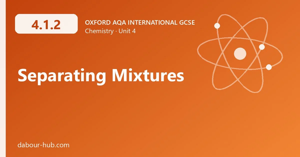 4.1.2 Separating Mixtures