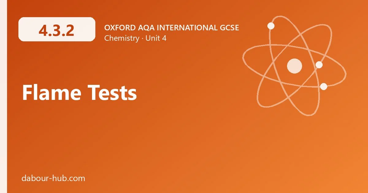 4.3.2 Flame Tests