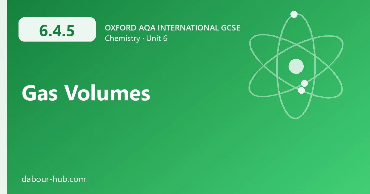 6.4.5 Gas Volumes