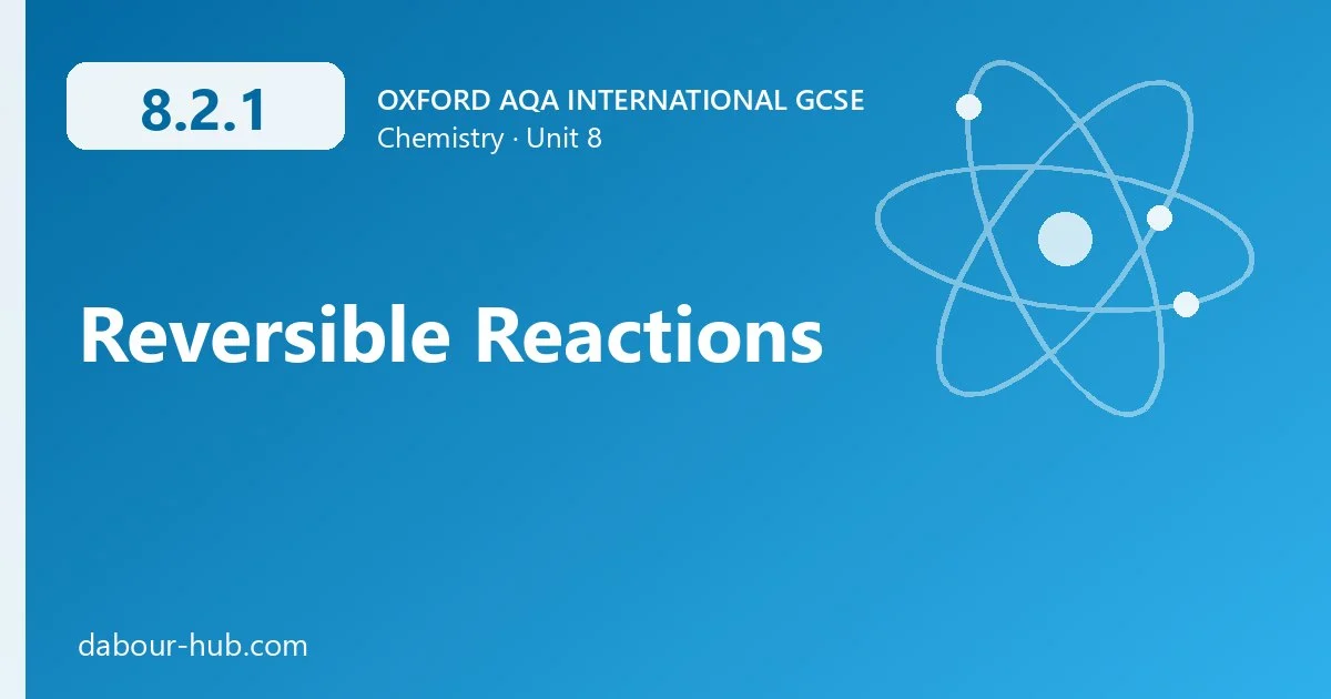 8.2.1 Reversible Reactions