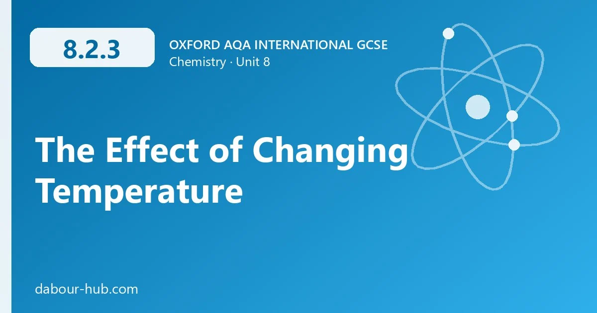 8.2.3 The Effect of Changing Temperature