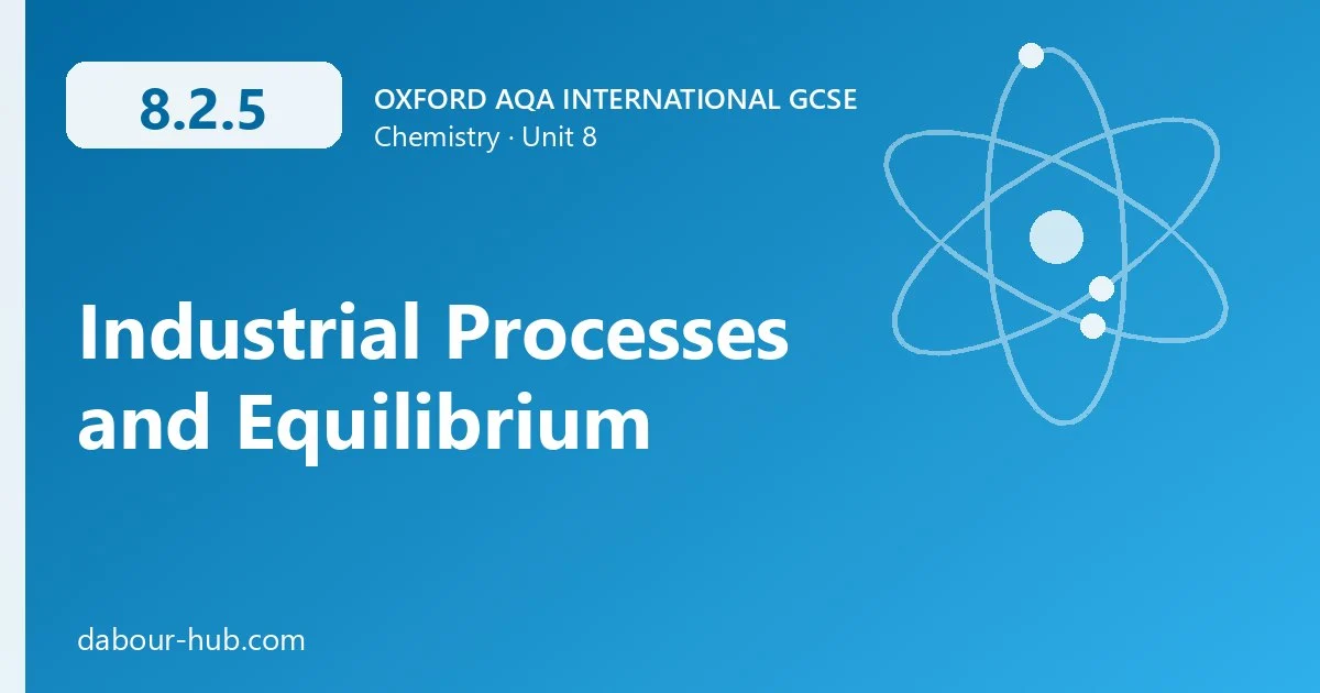 8.2.5 Industrial Processes and Equilibrium