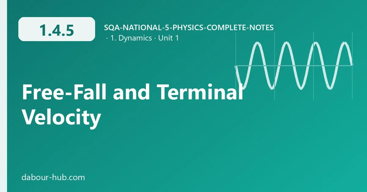 1.4.5 Free-Fall and Terminal Velocity