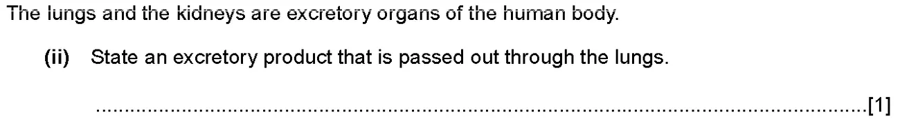 Checkpoint quiz written question 2 (a)(ii)