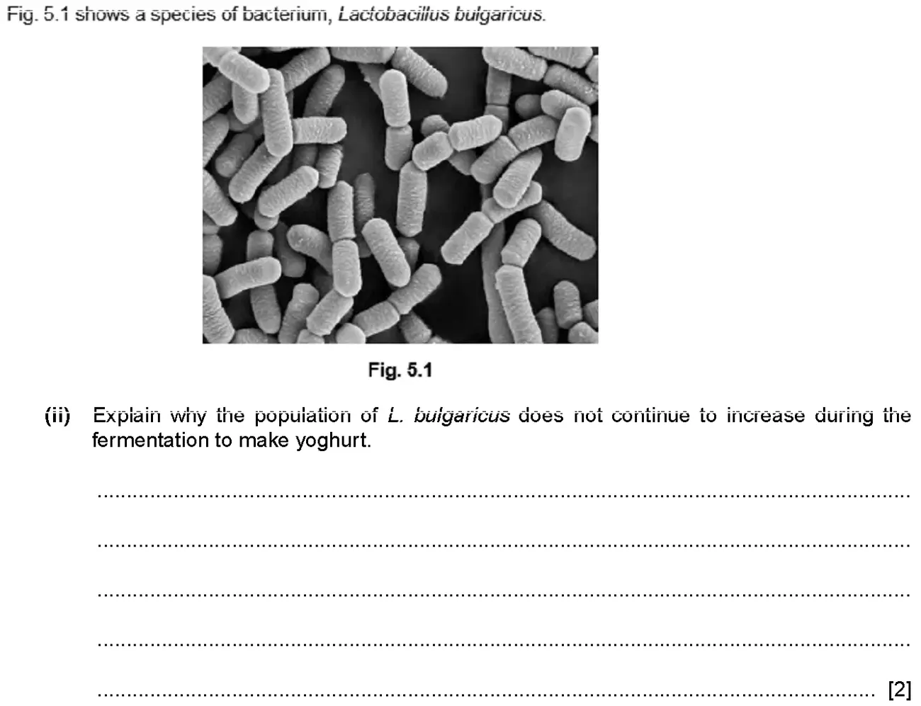 Checkpoint quiz written question 2 (c)(i)