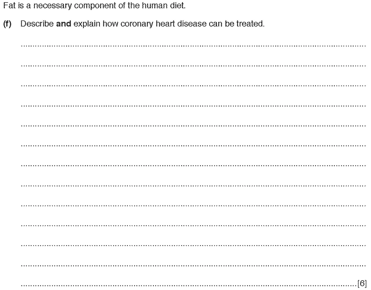 Checkpoint quiz written question 1 (f)