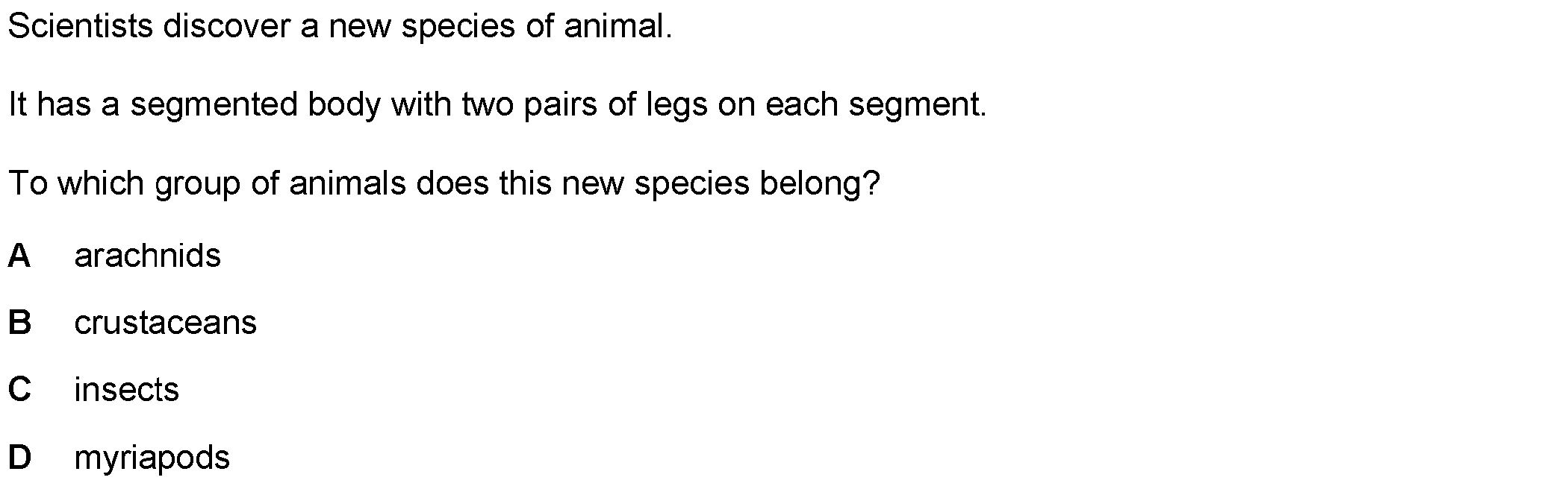Checkpoint quiz multiple-choice question 1