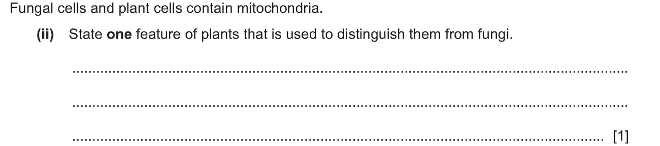 Checkpoint quiz written question 1 (a)(ii)