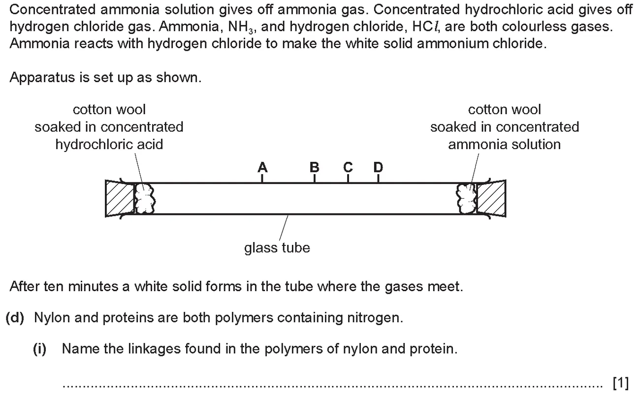 Checkpoint quiz written question 1 (d)(i)