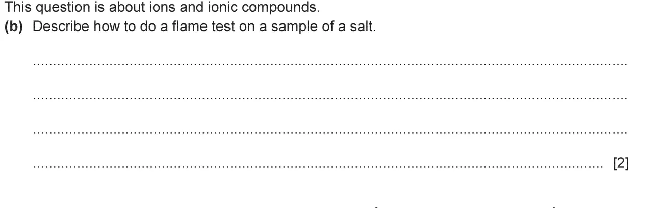 Checkpoint quiz written question 1 (b)