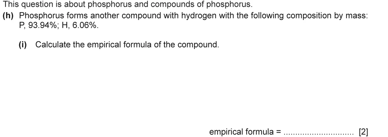 Checkpoint quiz written question 2 (h)
