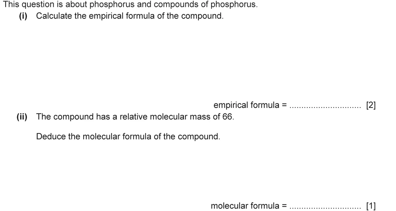 Checkpoint quiz written question 2 (i)(ii)