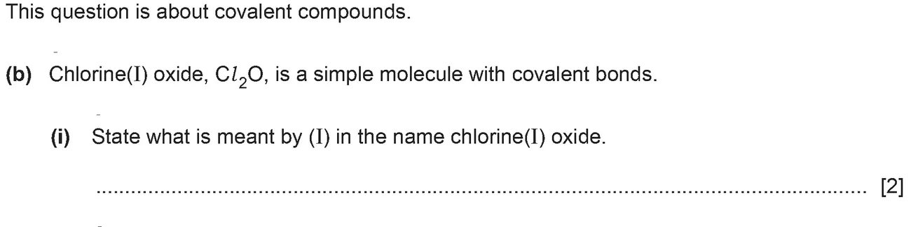 Checkpoint quiz written question 3 (b)(i)
