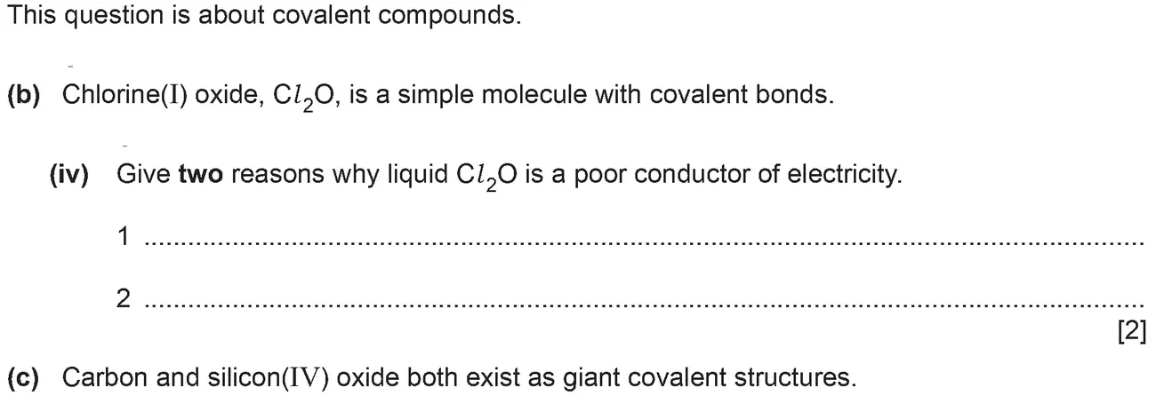 Checkpoint quiz written question 3 (b)(iv)