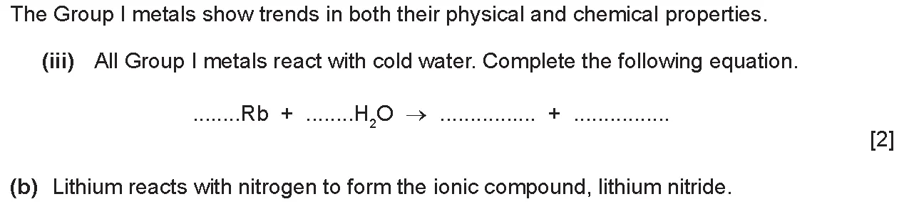Checkpoint quiz written question 2 (a)(iii)