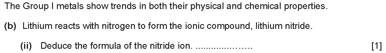 Checkpoint quiz written question 2 (b)(ii)