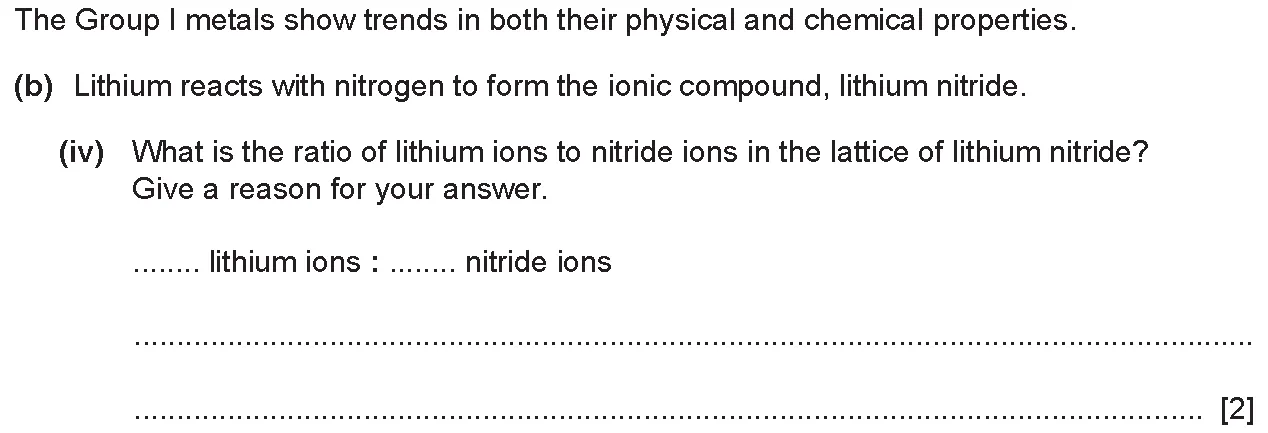 Checkpoint quiz written question 2 (b)(iv)