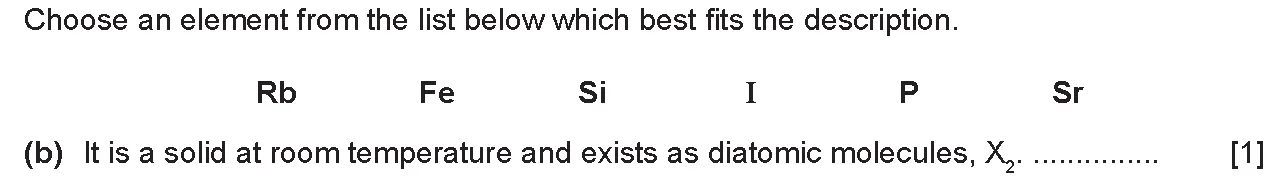 Checkpoint quiz written question 5 (b)