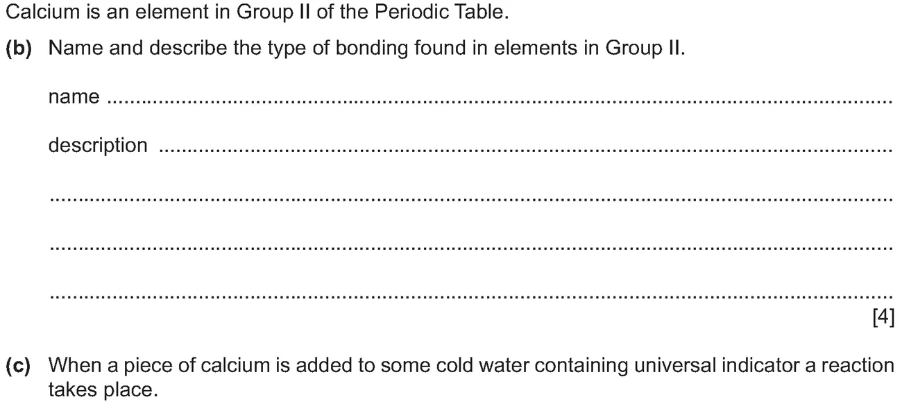Checkpoint quiz written question 3 (b)