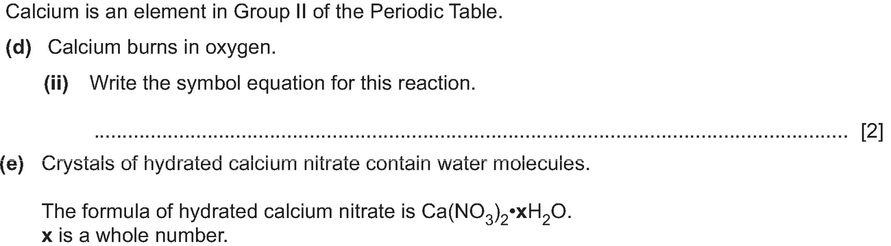 Checkpoint quiz written question 3 (d)(ii)