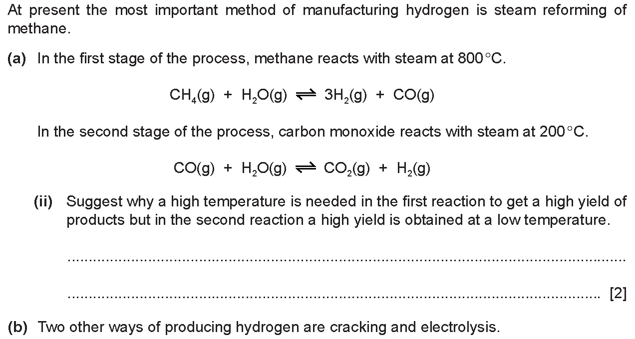 Checkpoint quiz written question 1 (a)(ii)