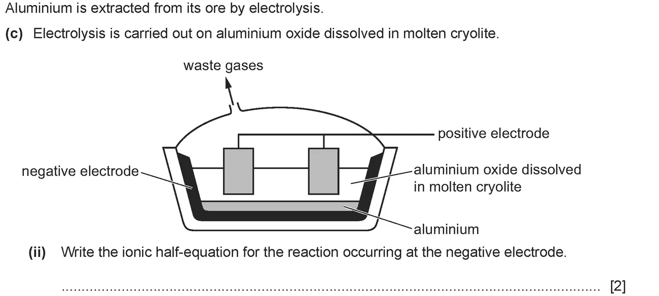 Checkpoint quiz written question 8 (c)(ii)