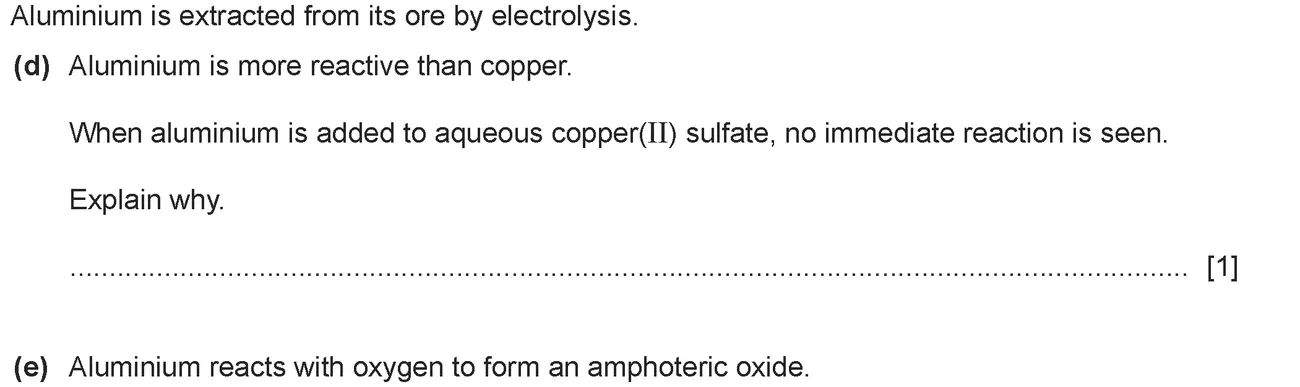 Checkpoint quiz written question 8 (d)