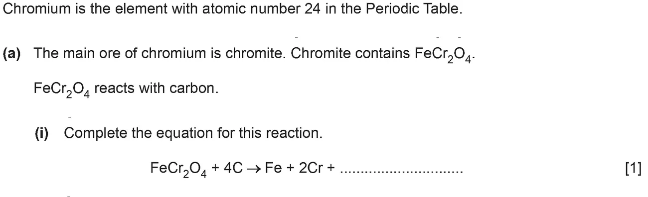 Checkpoint quiz written question 7 (a)(i)