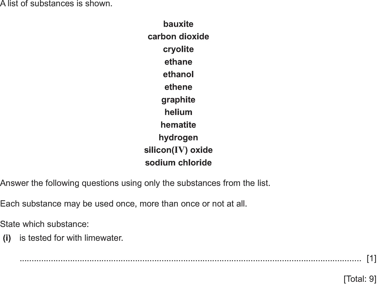 Checkpoint quiz written question 4 (i)