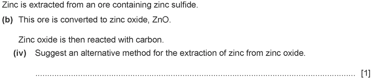 Checkpoint quiz written question 5 (b)(iv)