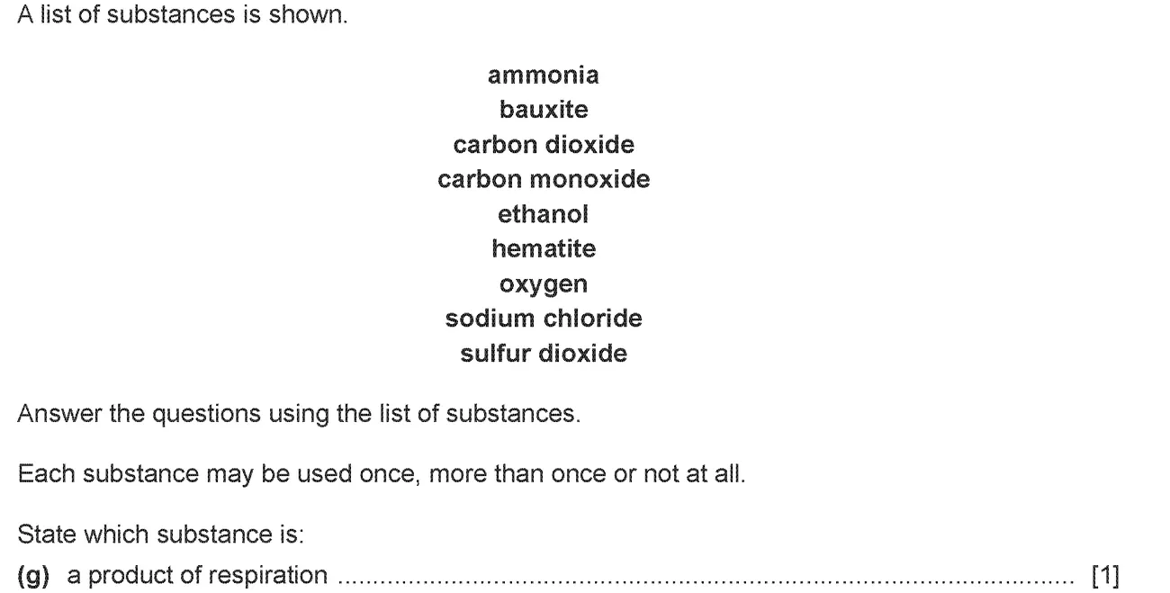 Checkpoint quiz written question 3 (g)