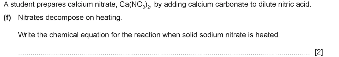 Checkpoint quiz written question 3 (f)