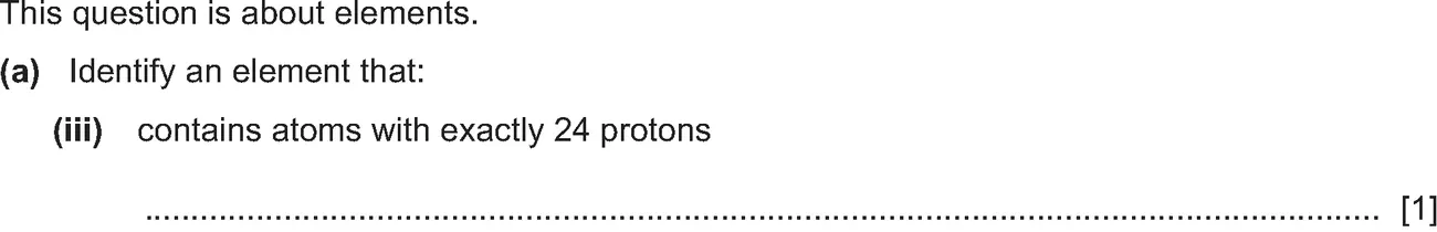 Checkpoint quiz written question 1 (a)(iii)