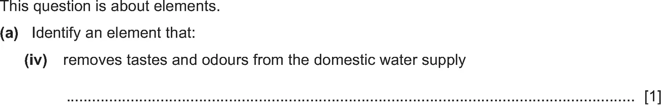 Checkpoint quiz written question 1 (a)(iv)