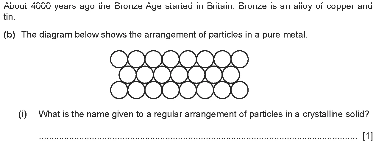 Checkpoint quiz written question 2 (b)(i)