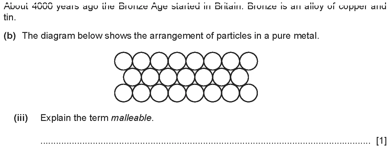Checkpoint quiz written question 2 (b)(iii)