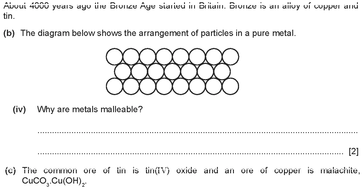 Checkpoint quiz written question 2 (b)(iv)