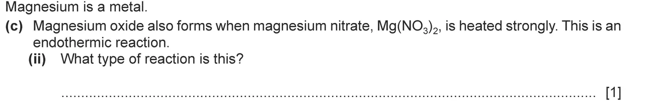 Checkpoint quiz written question 3 (c)(ii)