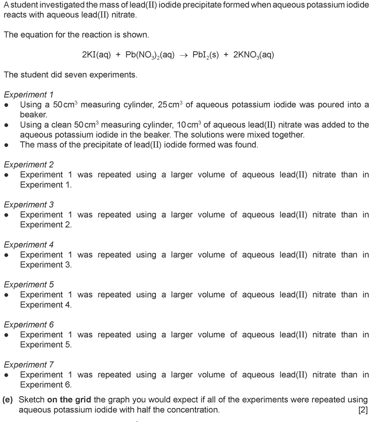 Checkpoint quiz written question 1 (e)
