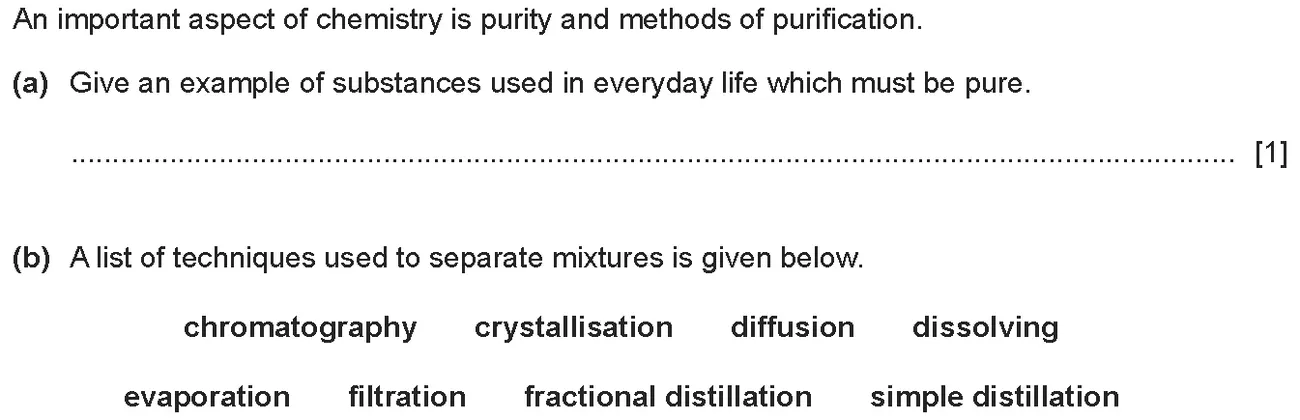 Checkpoint quiz written question 1 (a)