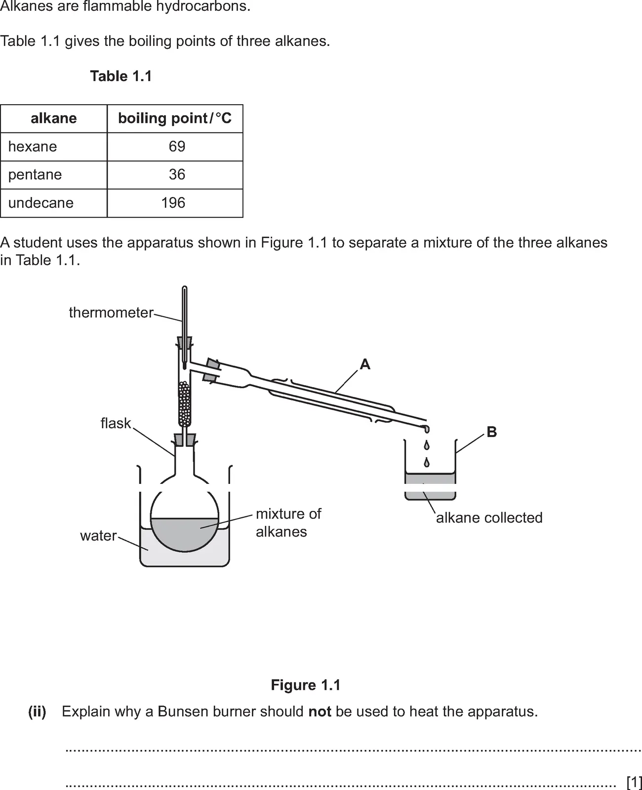 Checkpoint quiz written question 1 (b)(ii)