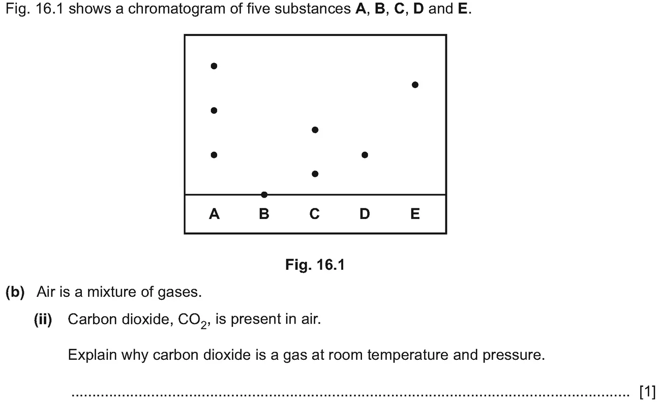 Checkpoint quiz written question 1 (b)(ii)