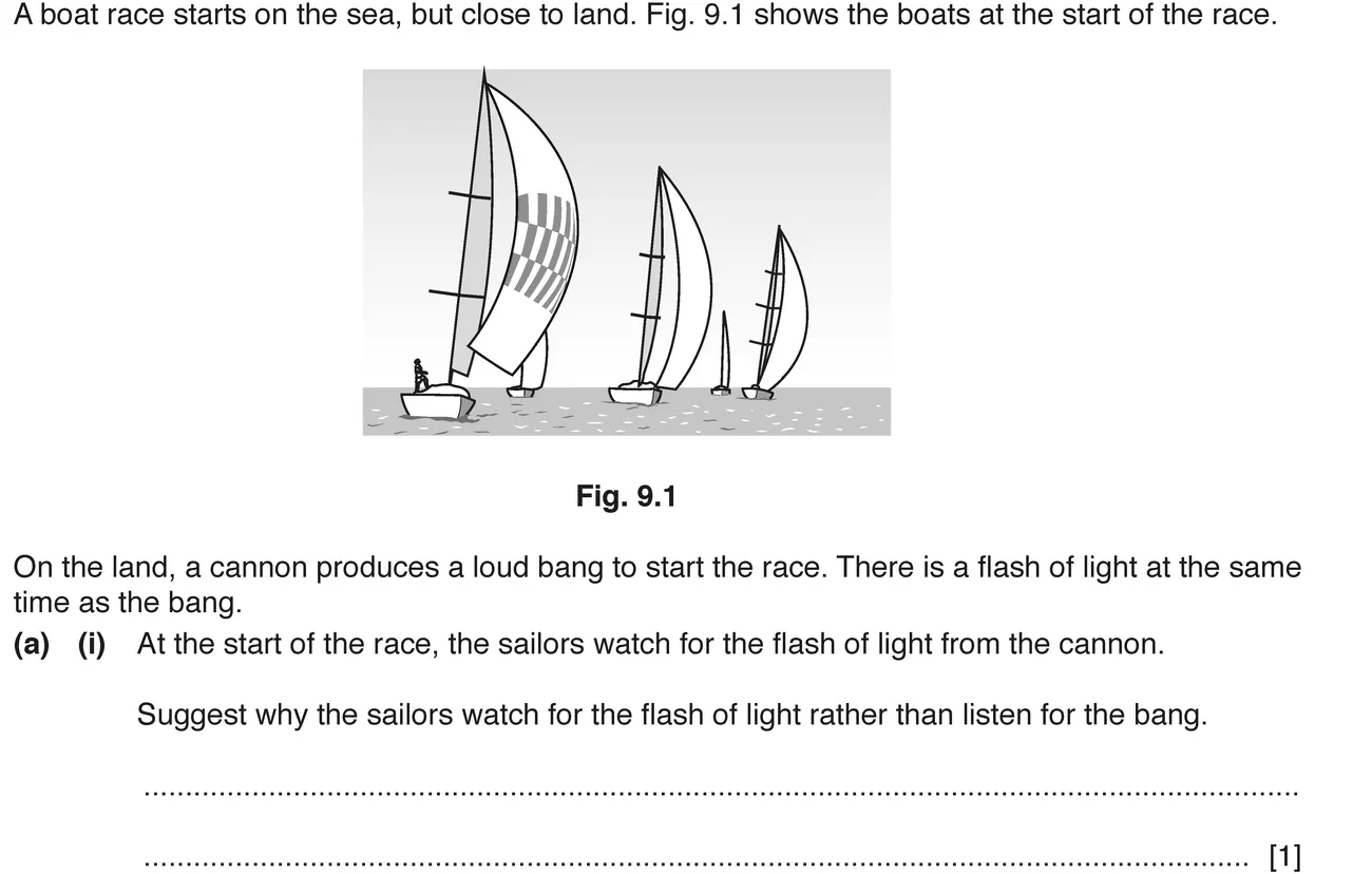 Checkpoint quiz written question 2 (a)(i)