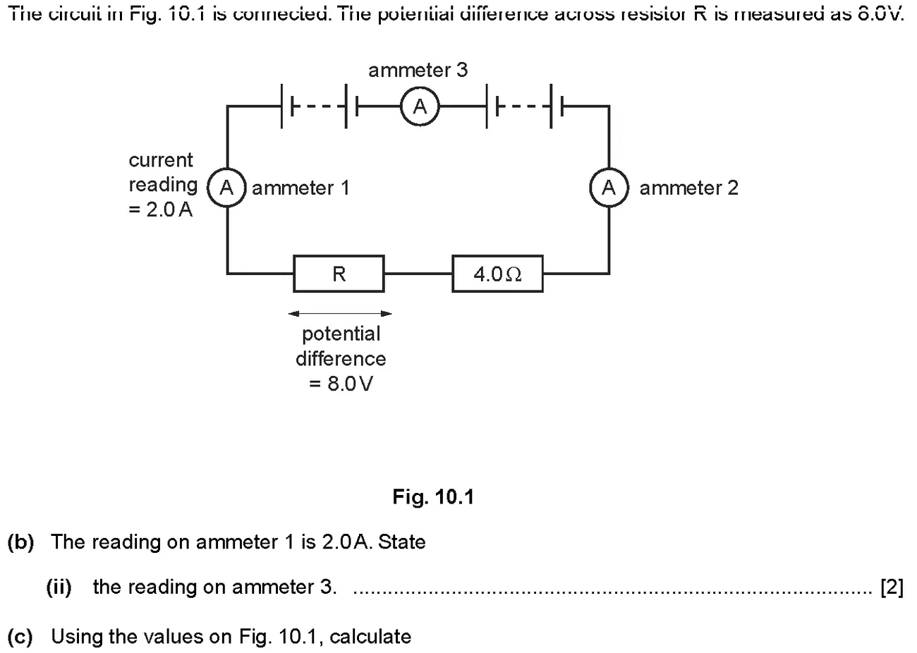 Checkpoint quiz written question 15 (b)(ii)