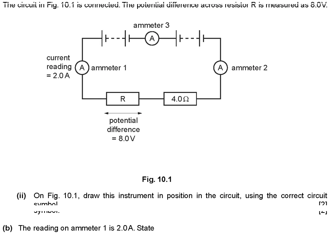 Checkpoint quiz written question 15 (a)(ii)