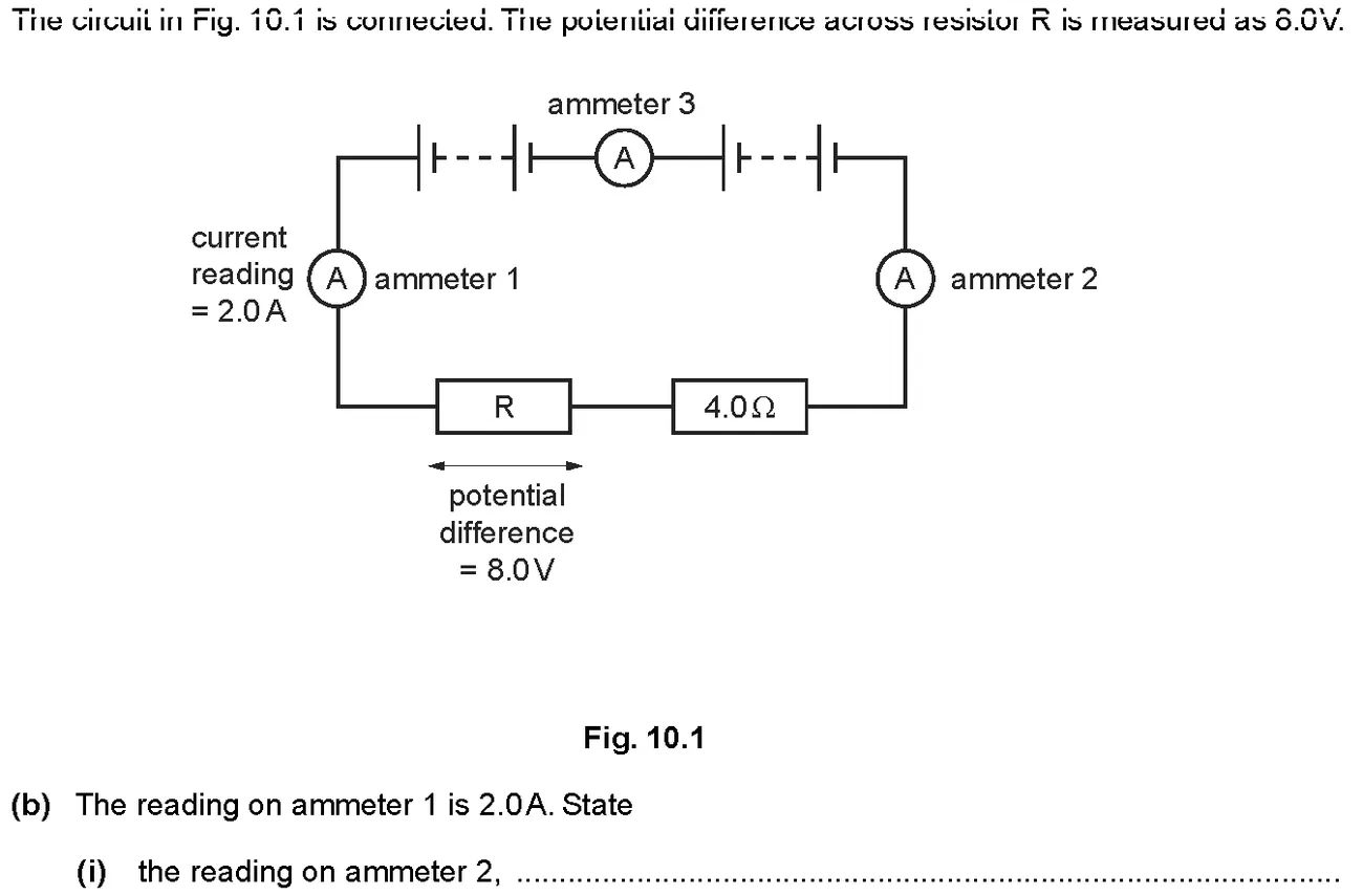 Checkpoint quiz written question 15 (b)(i)